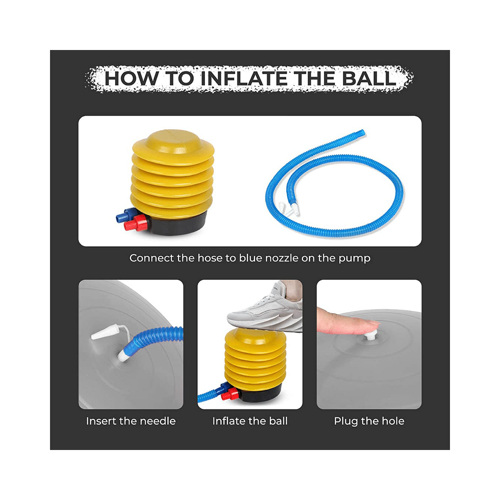 Boldfit Gym Ball 65cm Grey - Image 6