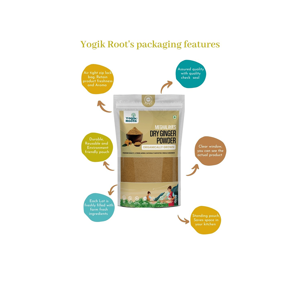 Yogik Roots Meghalaya's Dry Ginger Powder - Image 6