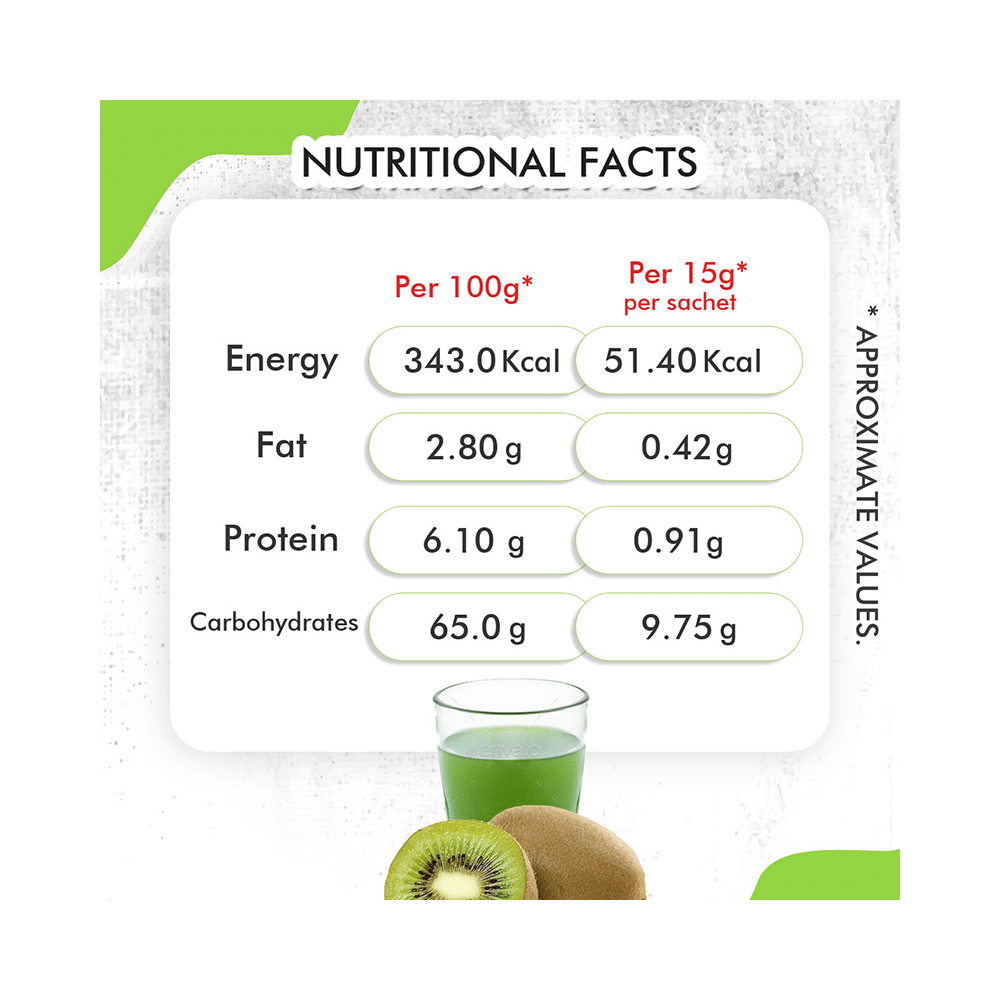 Nattfru Kiwi Fruit Juice Powder Sachet (15gm Each) - Image 3