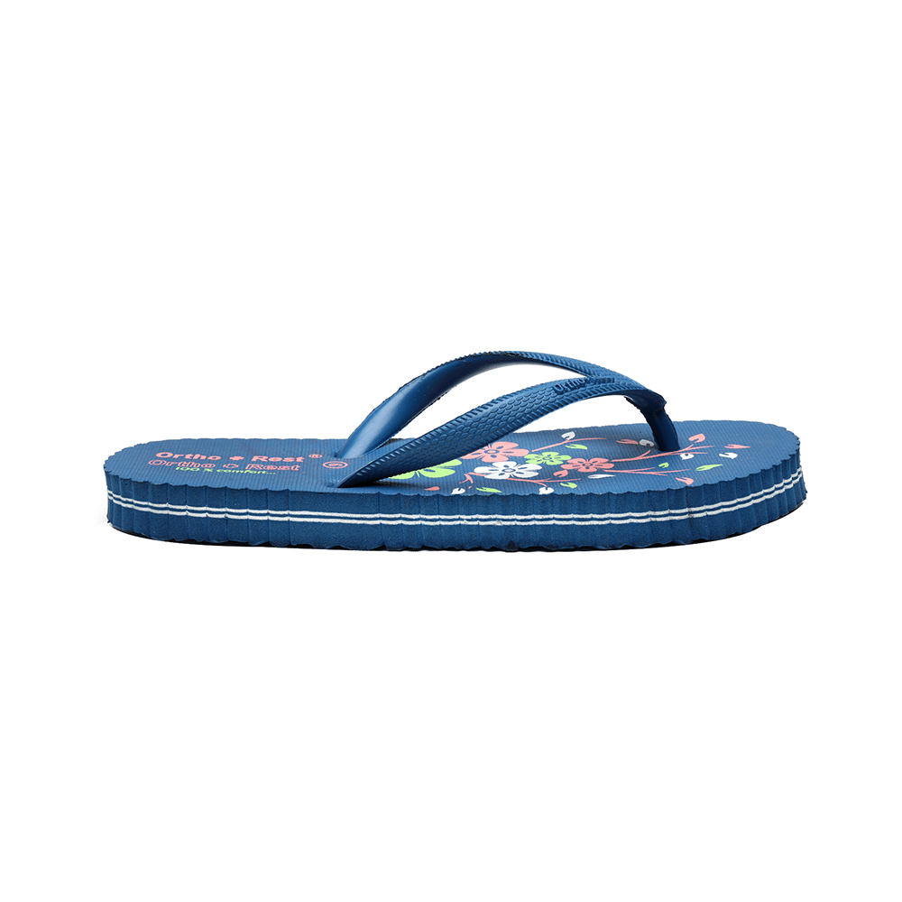 Ortho + Rest Women's Cool Extra Soft and Comfortable Orthopedic Flip Flops for Home Daily Use Blue 9 - Image 5