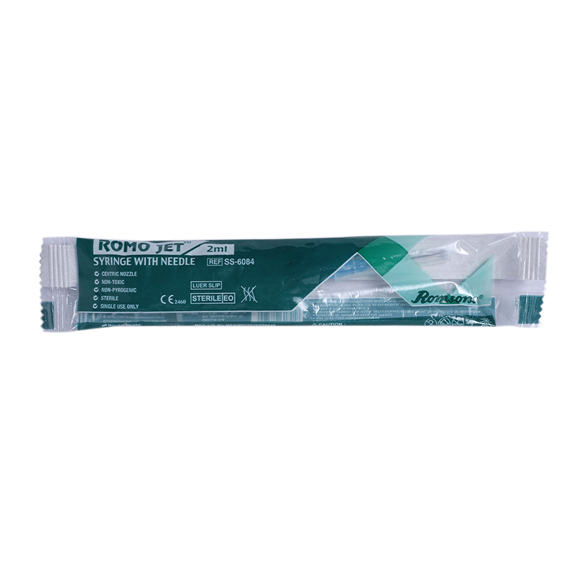 Romsons Romo Jet Syringe with Needle 2 ml - Image 1