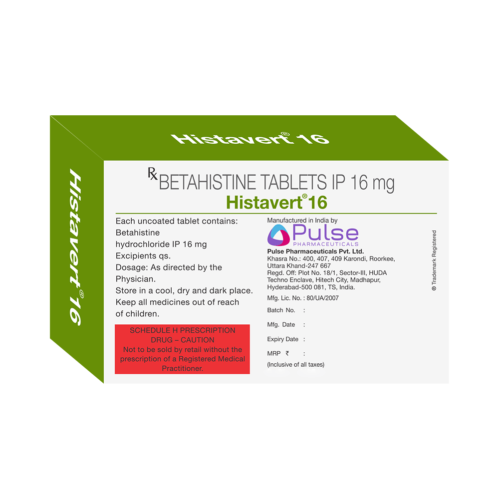 Histavert 16 Tablet - Image 2