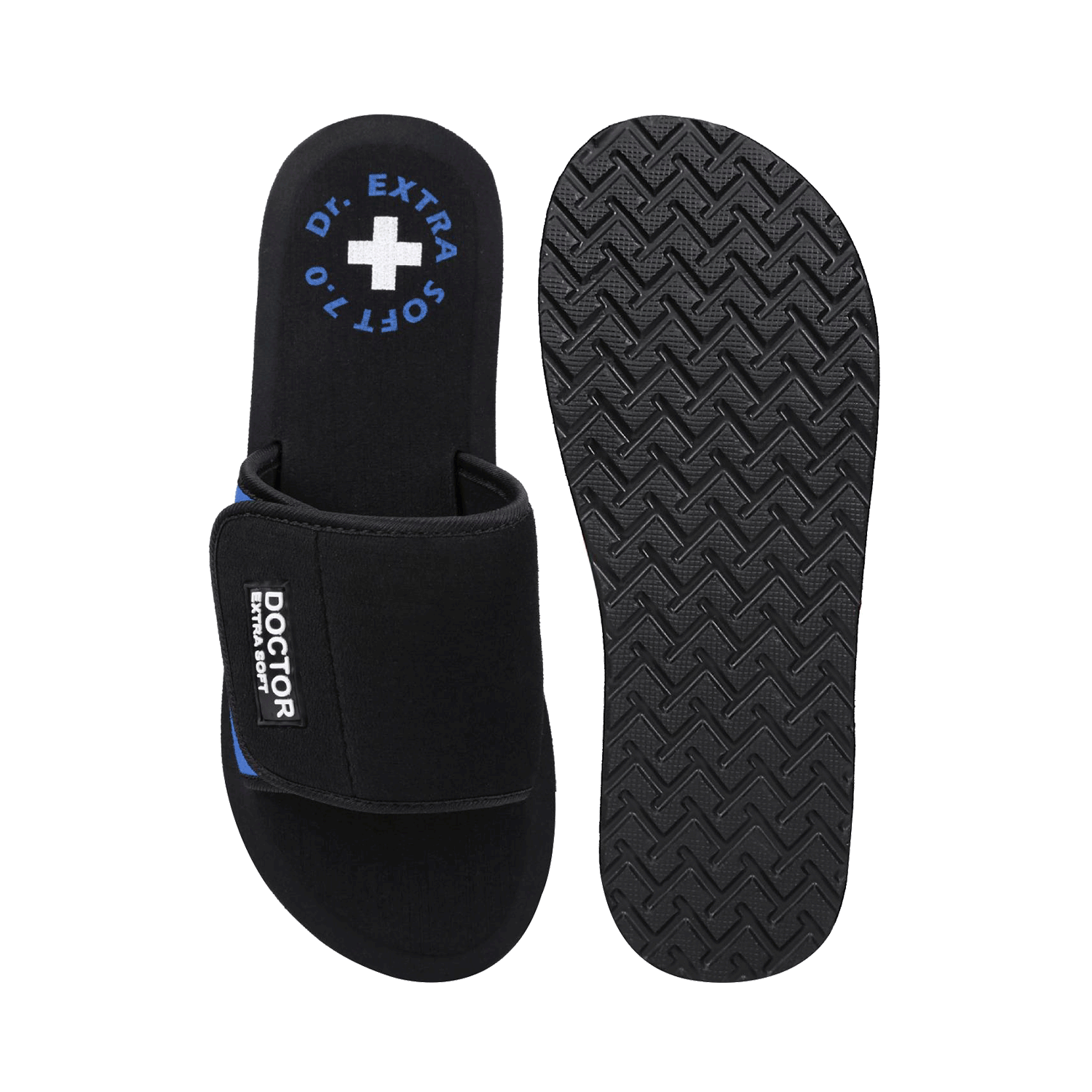 Doctor Extra Soft D-52 Flipflops and House Slippers for Women’s Blue 9 - Image 2