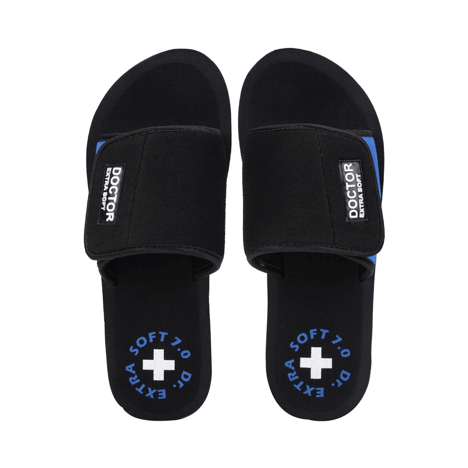 Doctor Extra Soft D-52 Flipflops and House Slippers for Women’s Blue 9 - Image 1