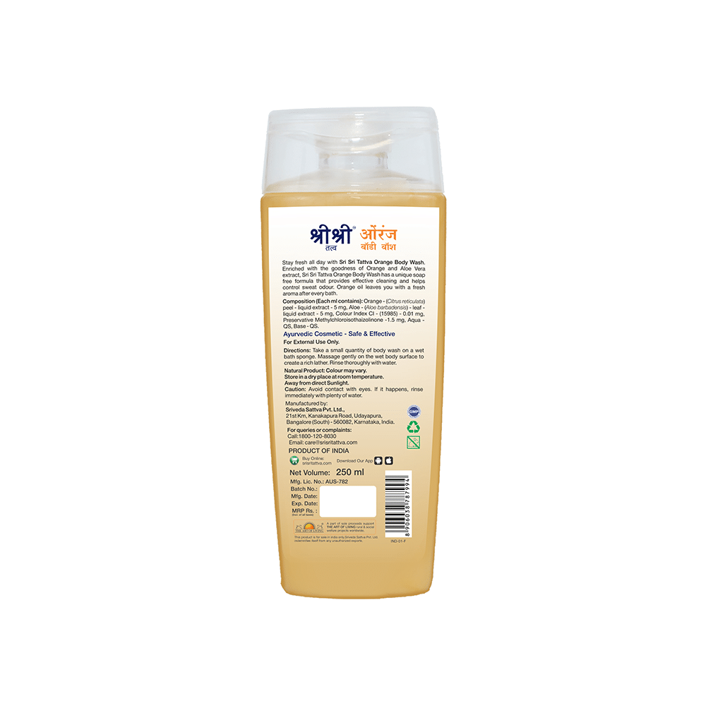 Sri Sri Tattva Orange Body Wash - Image 2
