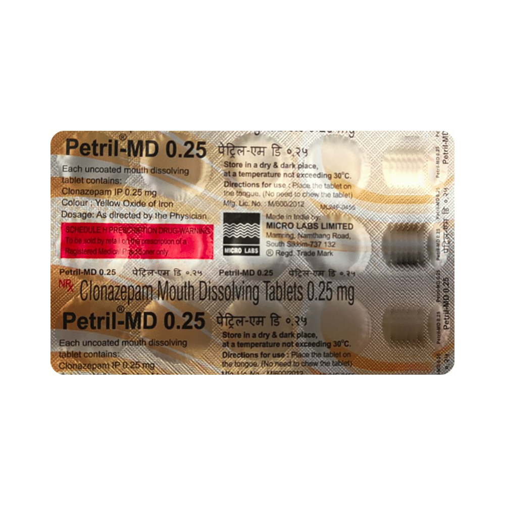 Petril-MD 0.25 Tablet - Image 1