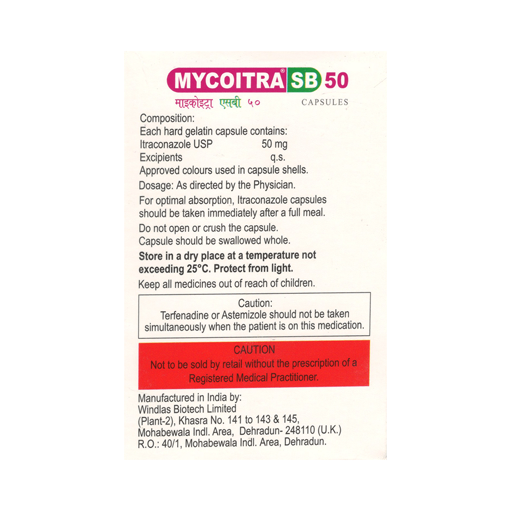 Mycoitra SB 50 Capsule - Image 2