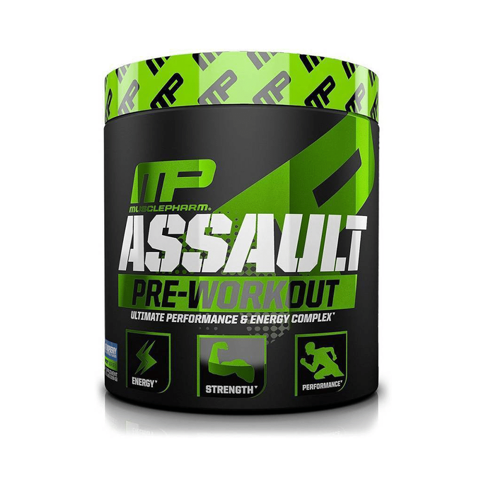 Muscle Pharm Assault Pre-Workout Powder Blue Raspberry - Image 1