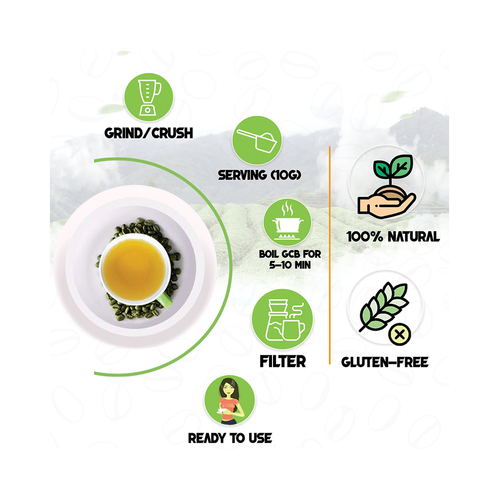 Nutrovally Unroasted Green Coffee Beans for Weight Management (100gm Each) - Image 8