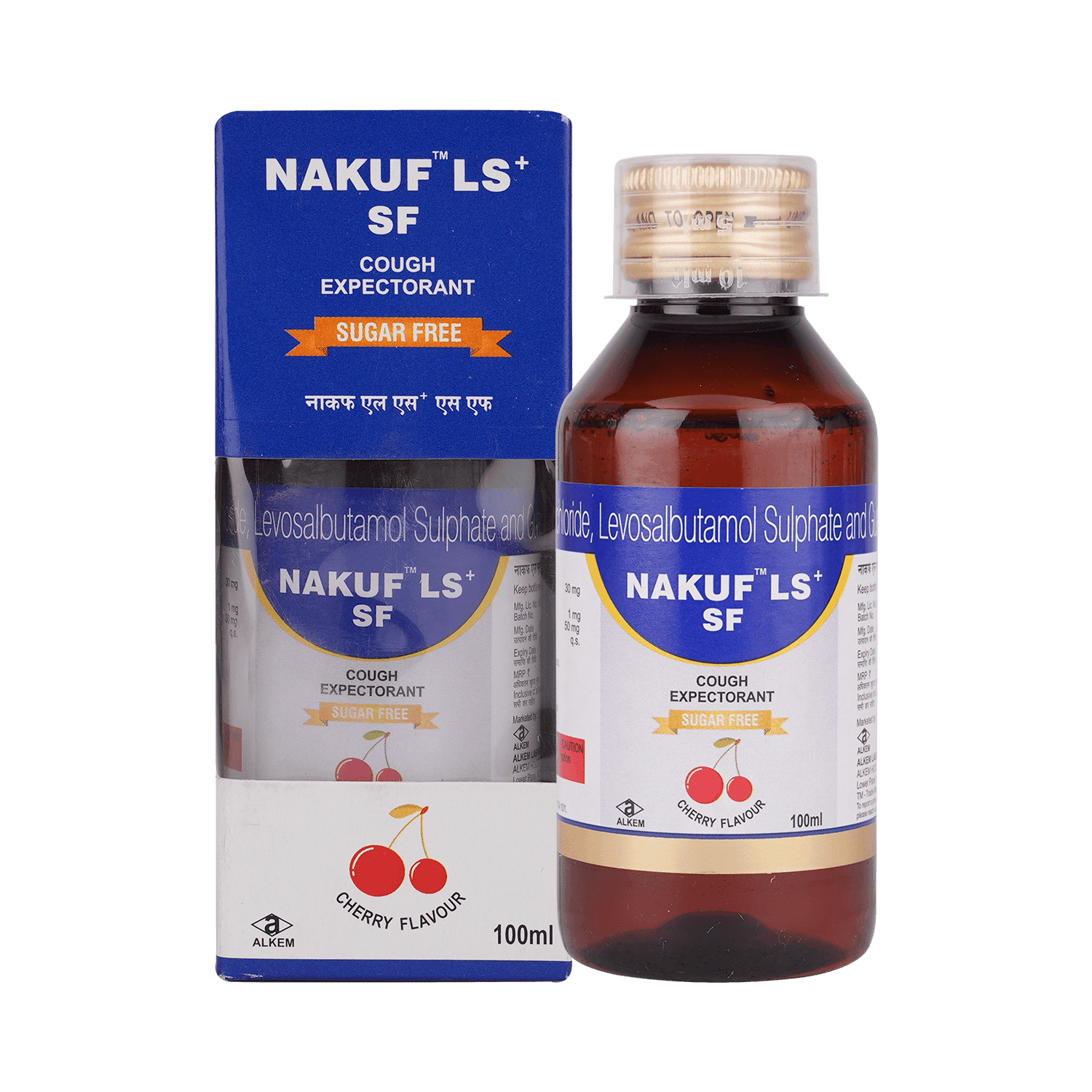 Nakuf LS+ SF Expectorant Cherry Sugar Free - Image 1