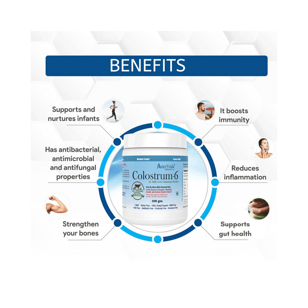Asterveda Healthcare Organic Cow Colostrum for Energy, Immunity, Growth & Metabolism | - Image 5