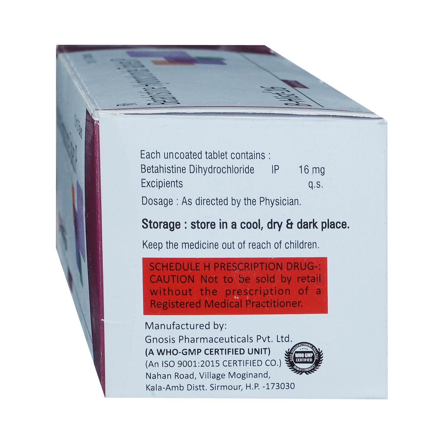 Bhist 16mg Tablet - Image 3