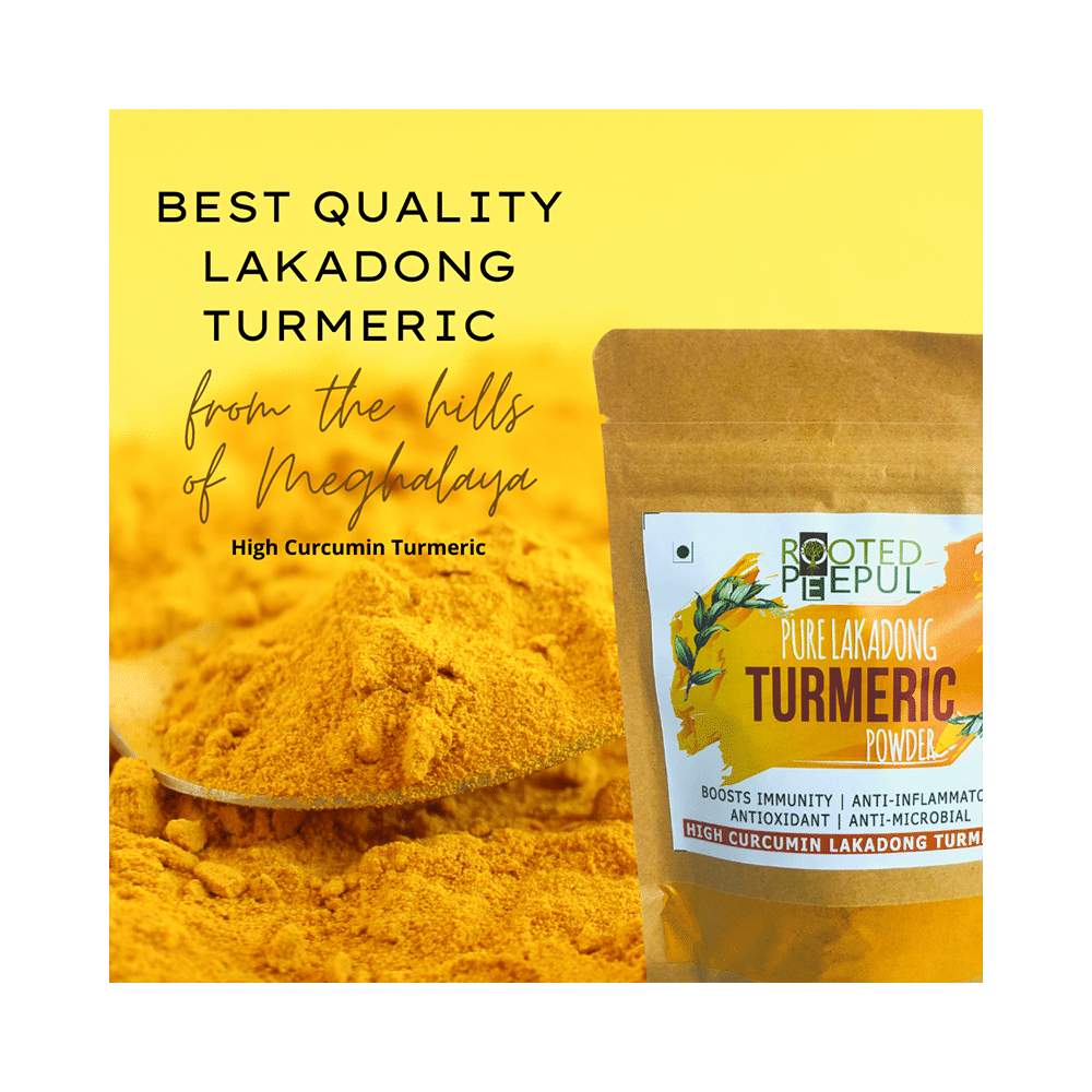 Rooted Peepul Pure Lakadong Turmeric Powder - Image 3