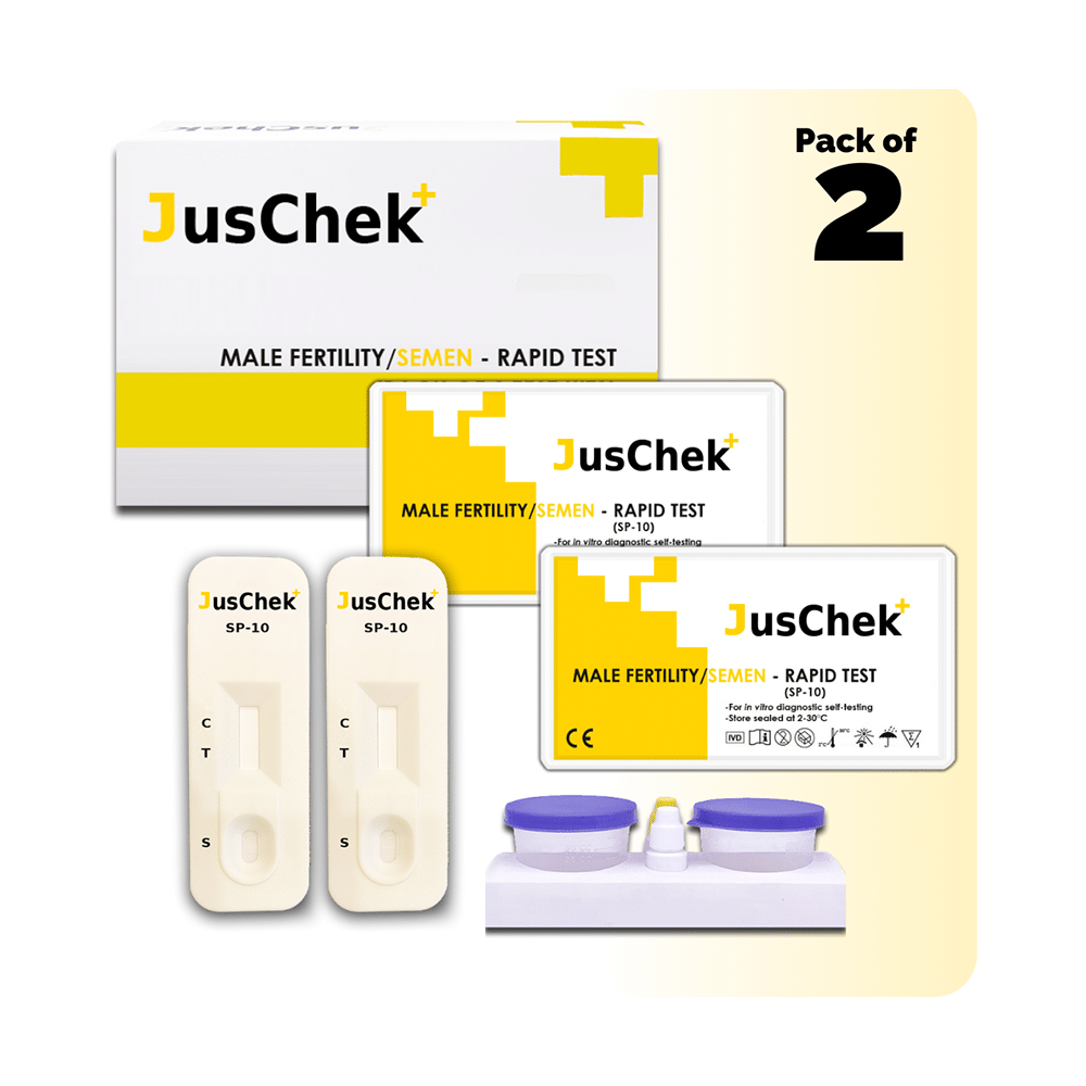 JusChek+ Male Fertility/ Sperm Semen- Rapid Test - Image 2