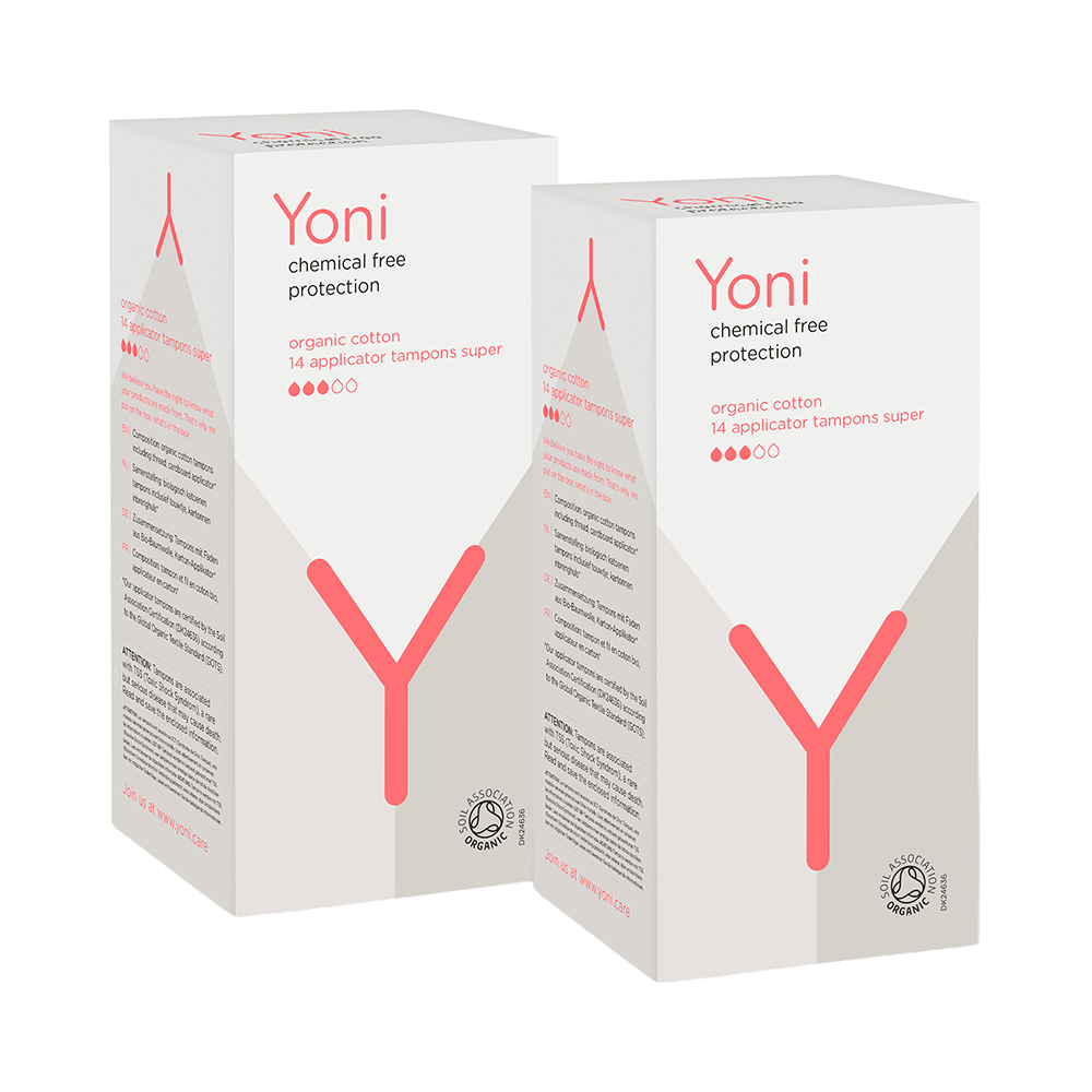 Yoni Organic Cotton 14 Applicator Tampon Super (14 Each) - Image 1
