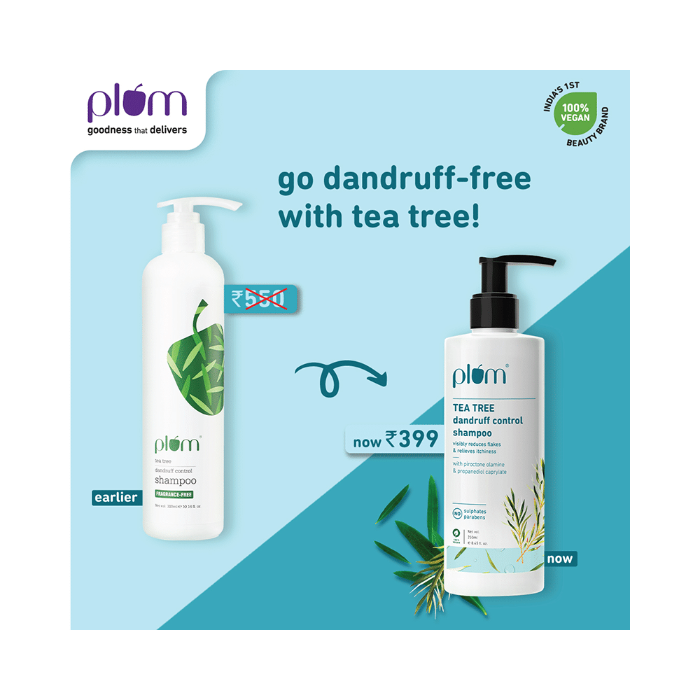 Plum Tea Tree Dandruff Control Shampoo - Image 3