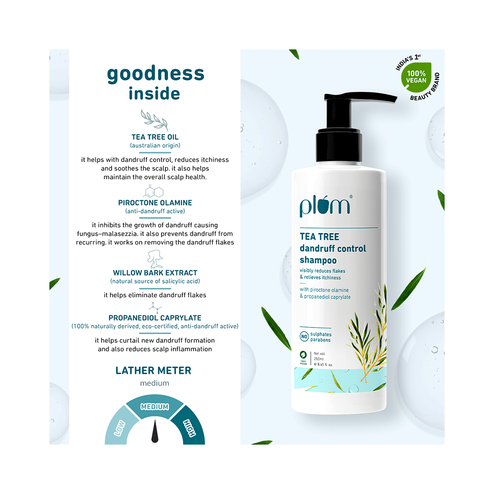 Plum Tea Tree Dandruff Control Shampoo - Image 4