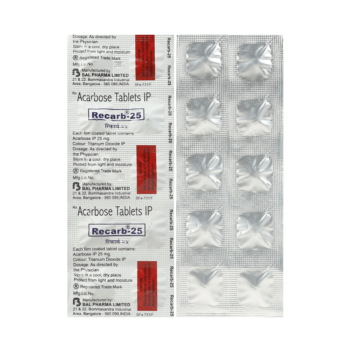 Recarb 25mg Tablet - Image 1
