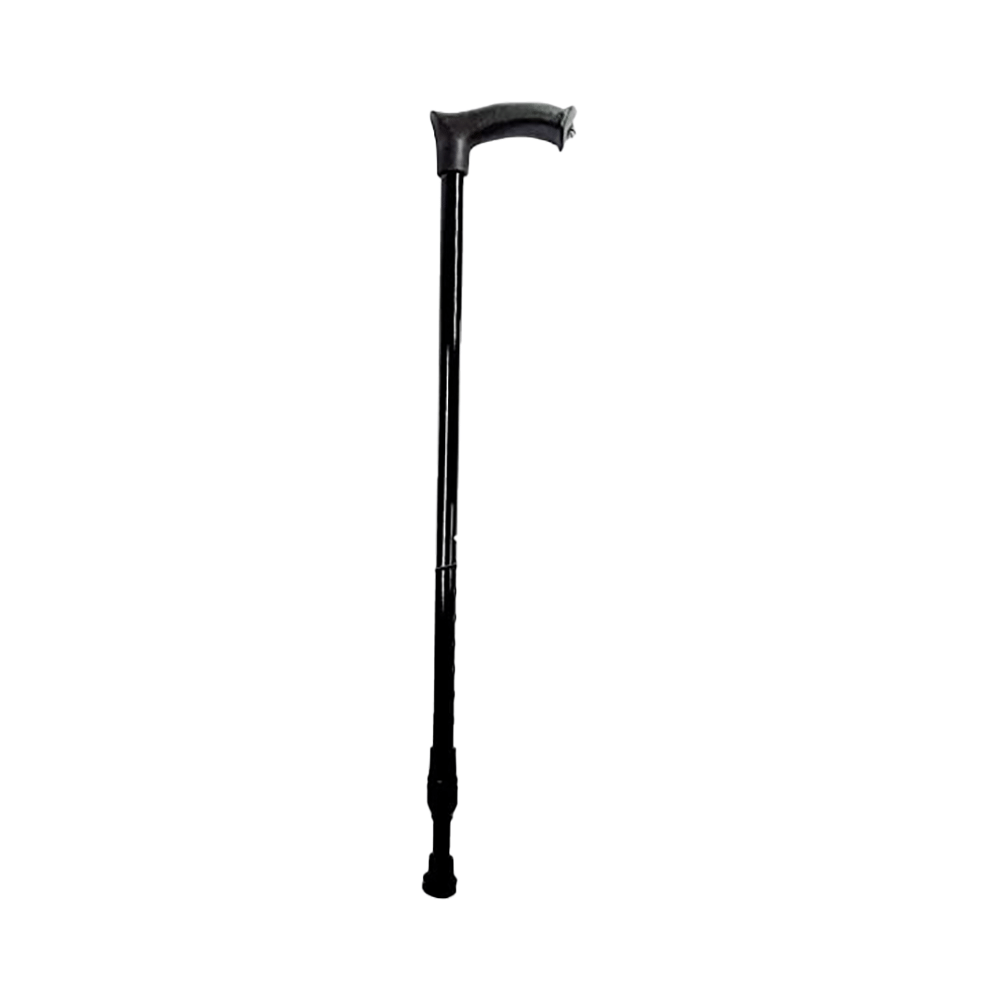 Bos Medicare Surgical Single Walking Stick with Height Adjustable