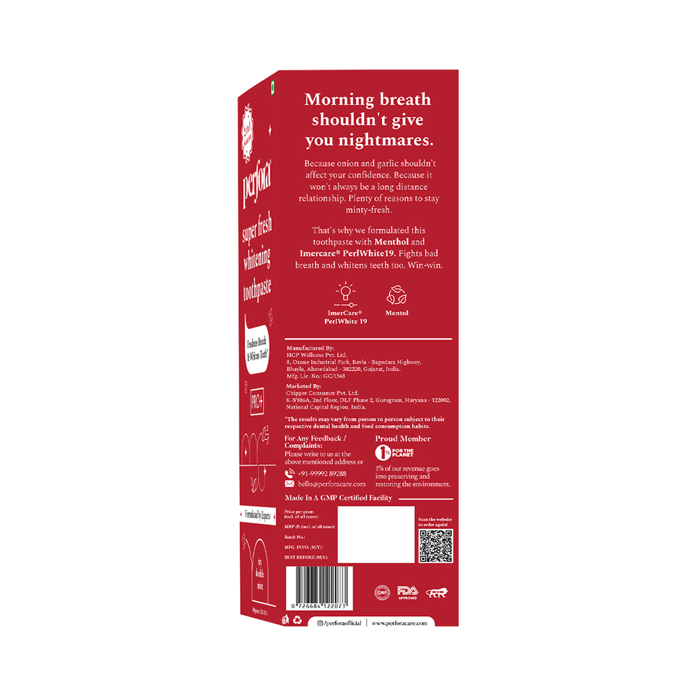 Perfora Super Fresh Whitening Toothpaste - Image 2
