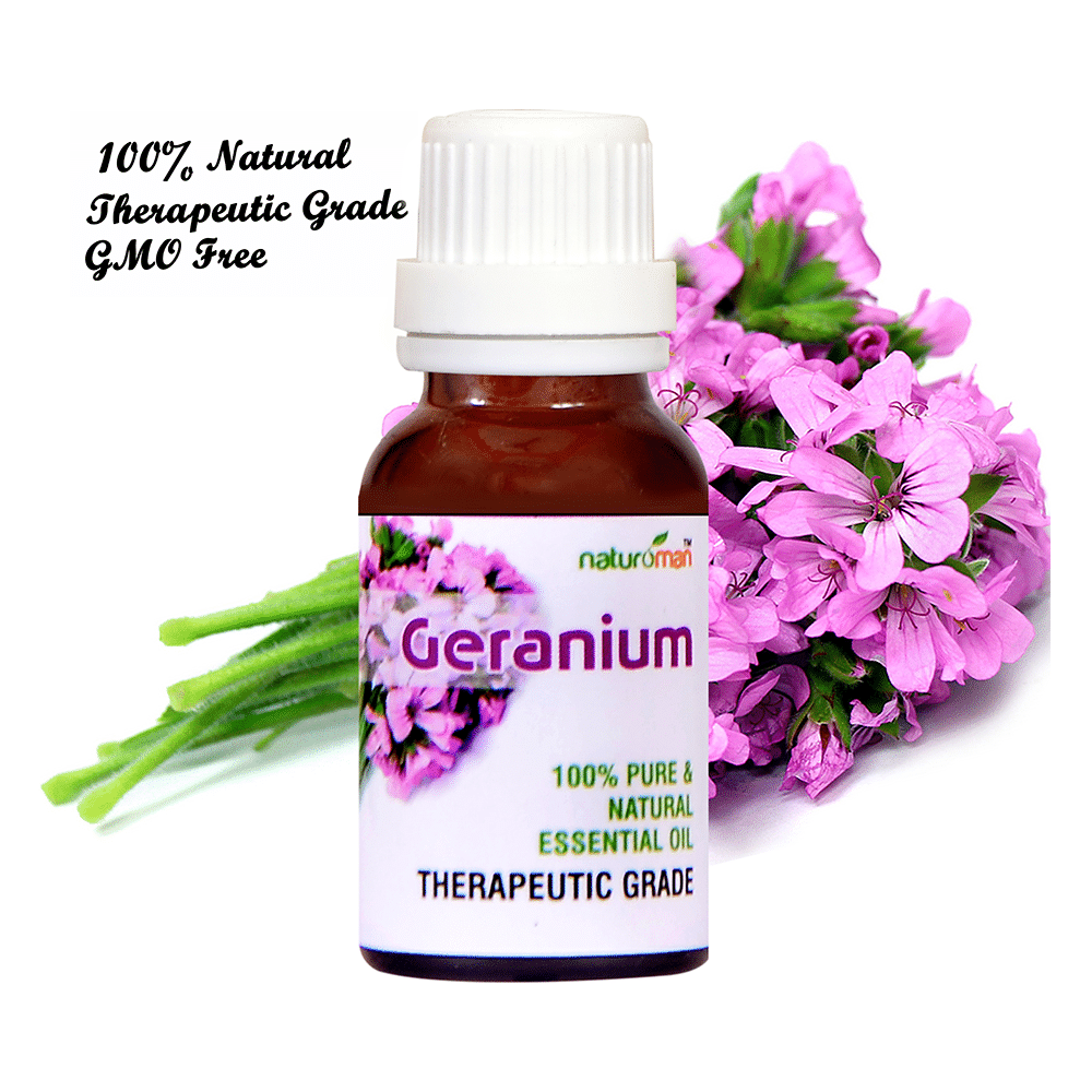 Naturoman Geranium Pure & Natural Essential Oil - Image 2