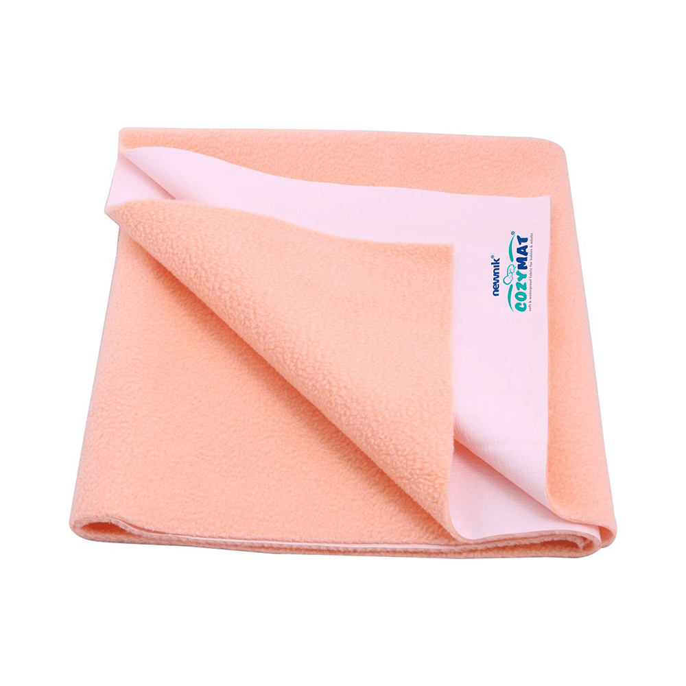 Newnik Cozymat, Dry Sheet (Size: 140cm X 100cm) Large Peach