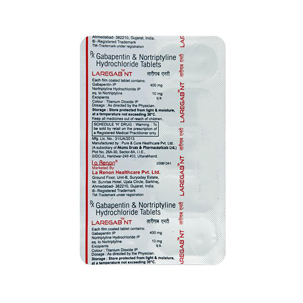 Laregab NT 400mg/10mg Tablet - Image 4