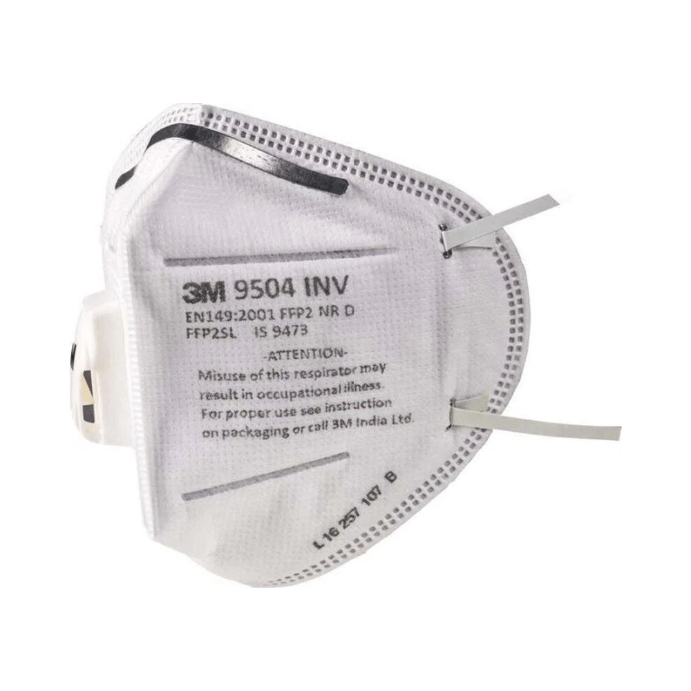 3M 9504 INV P P2 Respirator Mask White - Image 2