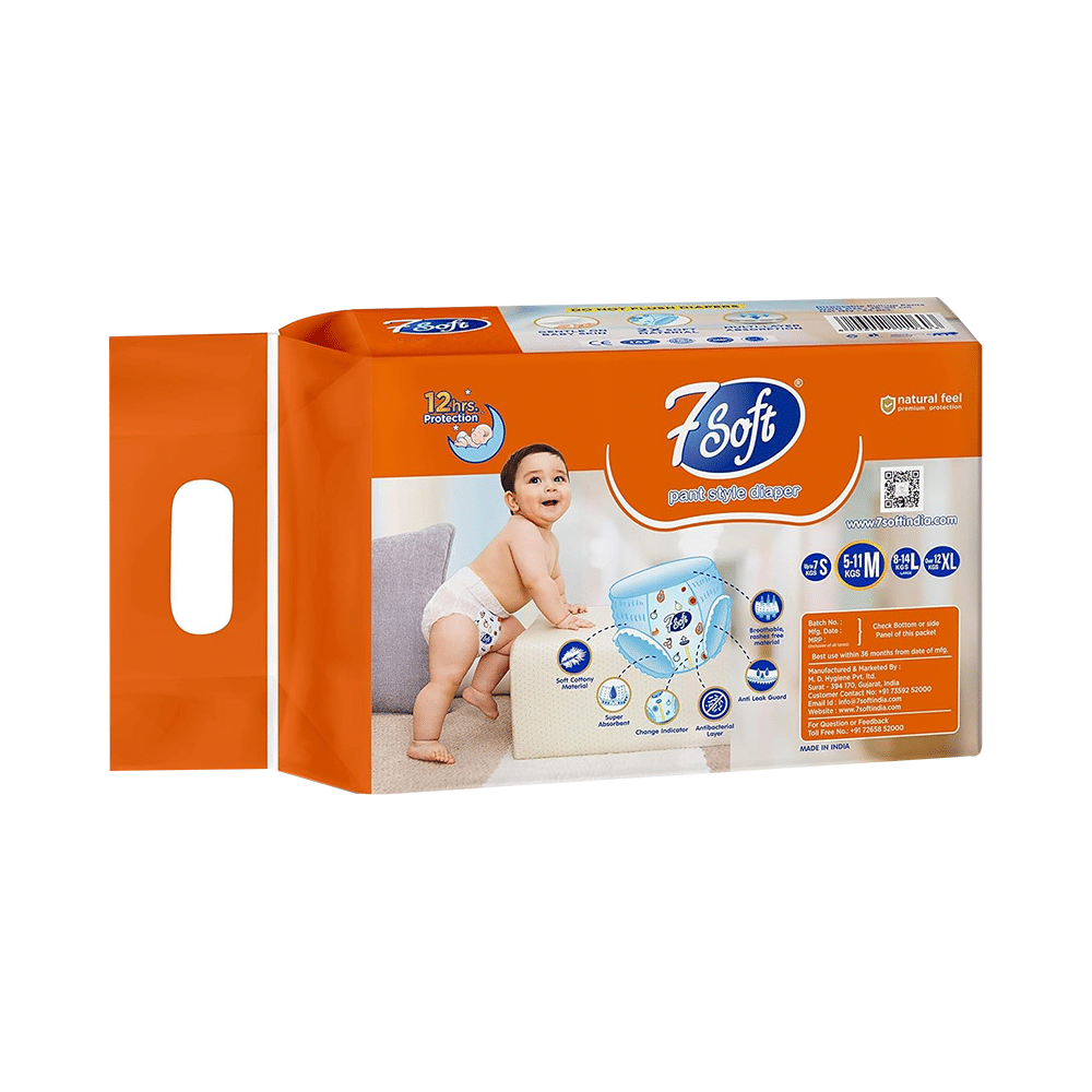 7 Soft Pant Style Diaper Large - Image 2