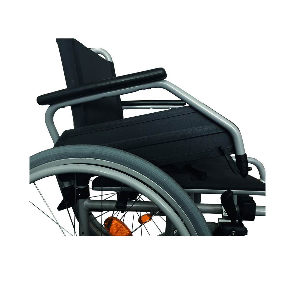 Drive Devilbiss Healthcare Light Weight Aluminium Wheelchair Litec 2G without Drum Brake Seat Width 38cm Black & Grey - Image 2