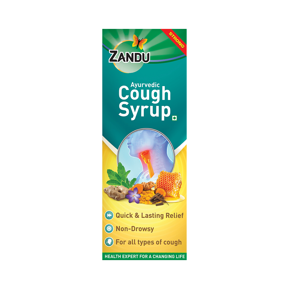 Zandu Ayurvedic Cough Syrup | Non-Drowsy - Image 1