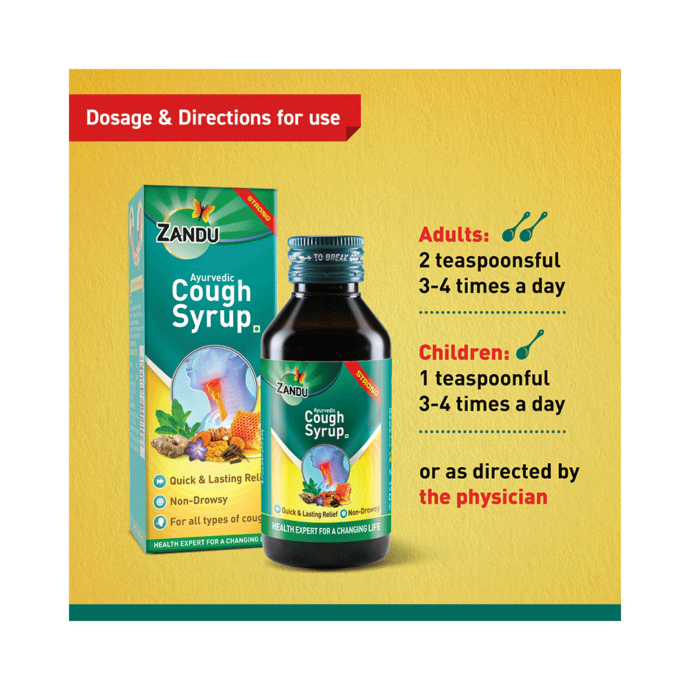 Zandu Ayurvedic Cough Syrup | Non-Drowsy - Image 6