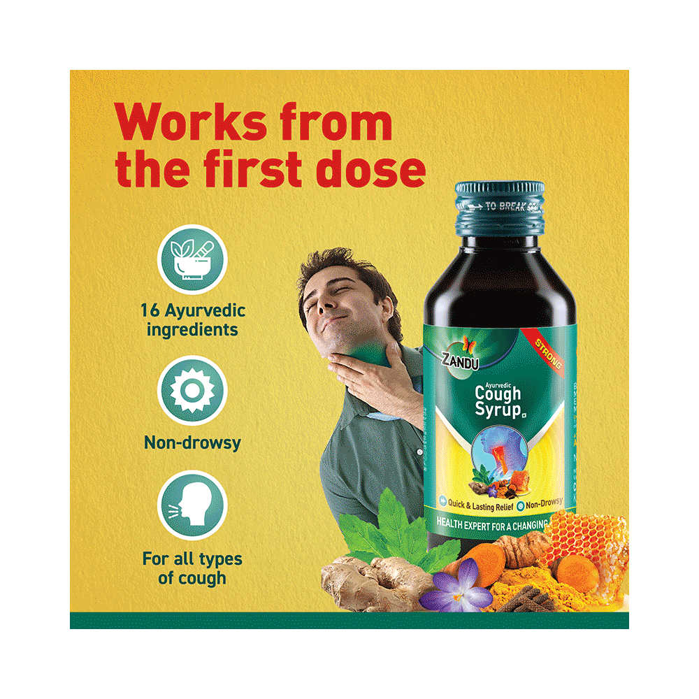 Zandu Ayurvedic Cough Syrup | Non-Drowsy - Image 4