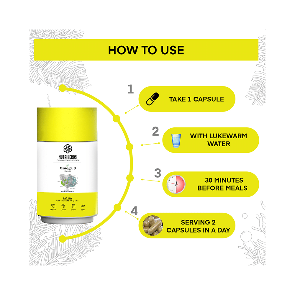 Nutriherbs Omega 3 Extract 800mg Capsule - Image 4