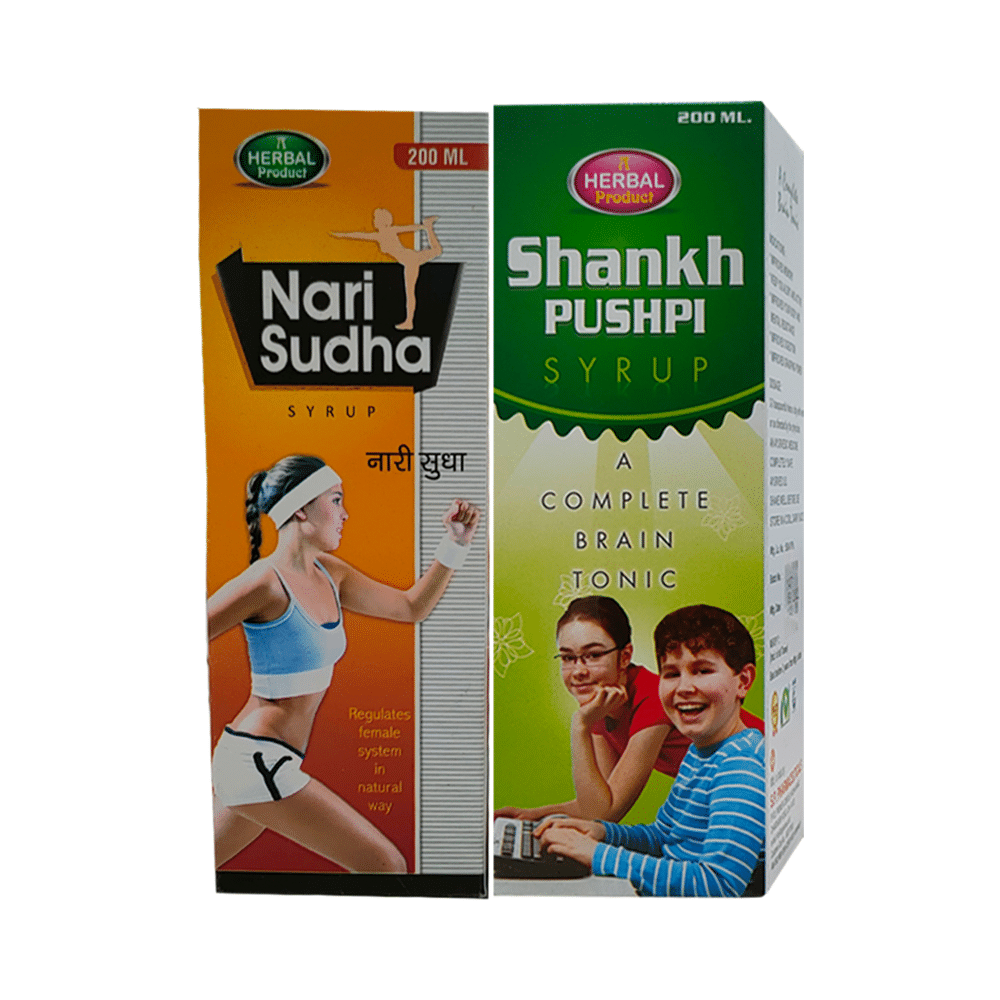 S.P Pharmaceuticals Combo Pack of Shankhpushpi Syrup & Nari Sudha Syrup (200ml Each) - Image 1