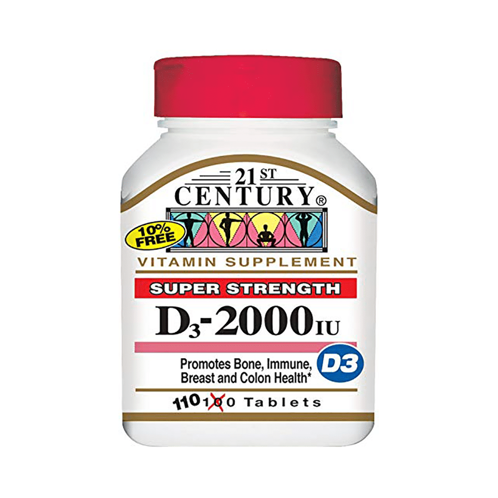 21st Century D3 2000IU Super Strength  Tablet - Image 1
