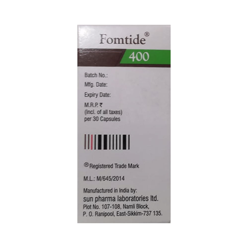 Fomtide 400 Octacaps - Image 3
