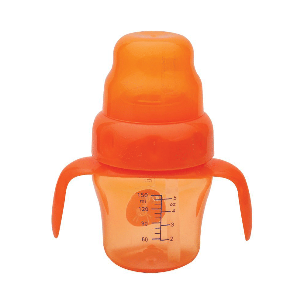 Mee Mee 2 in 1 Spout and Straw Sipper Cup Orange - Image 2