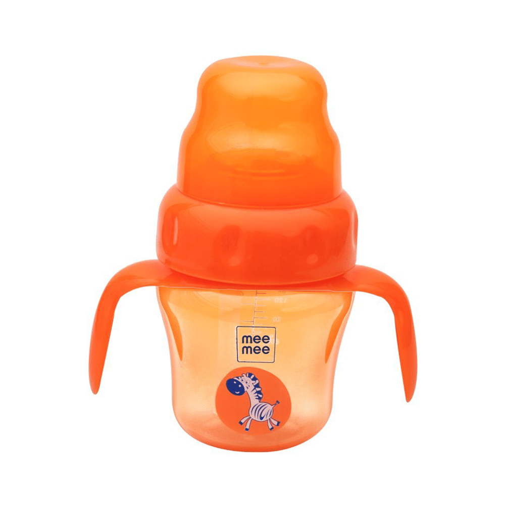 Mee Mee 2 in 1 Spout and Straw Sipper Cup Orange - Image 3
