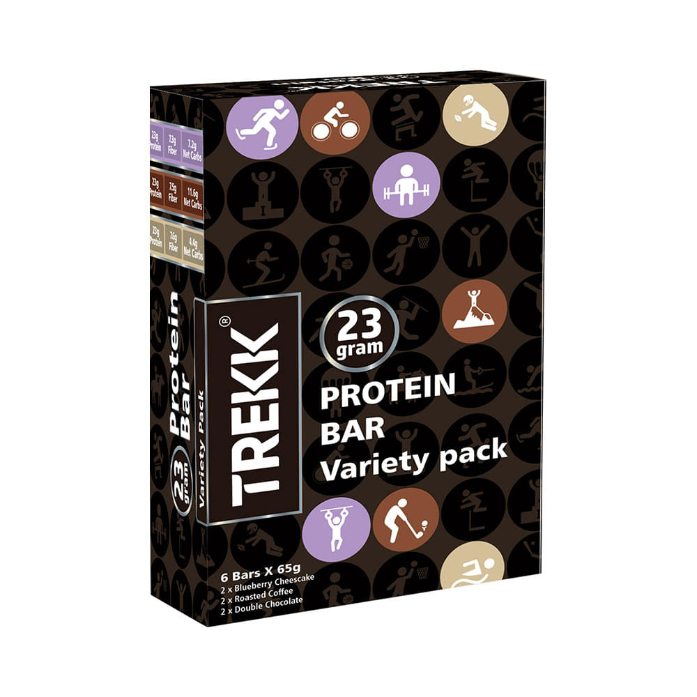Trekk Protein Bar (65gm Each) Variety Pack
