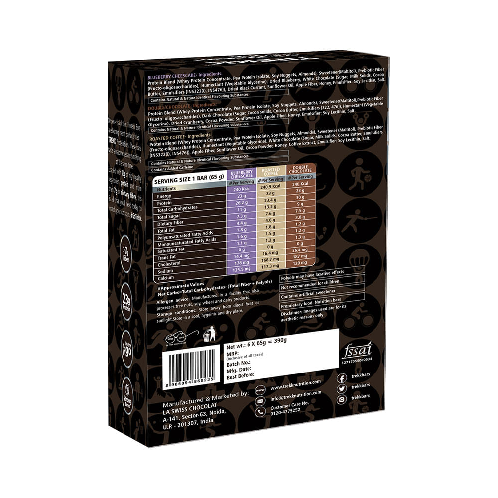 Trekk Protein Bar (65gm Each) Variety Pack - Image 2