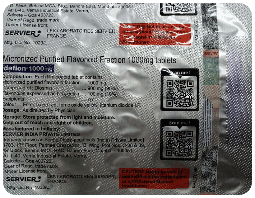 Daflon 1000mg Tablet - Image 2