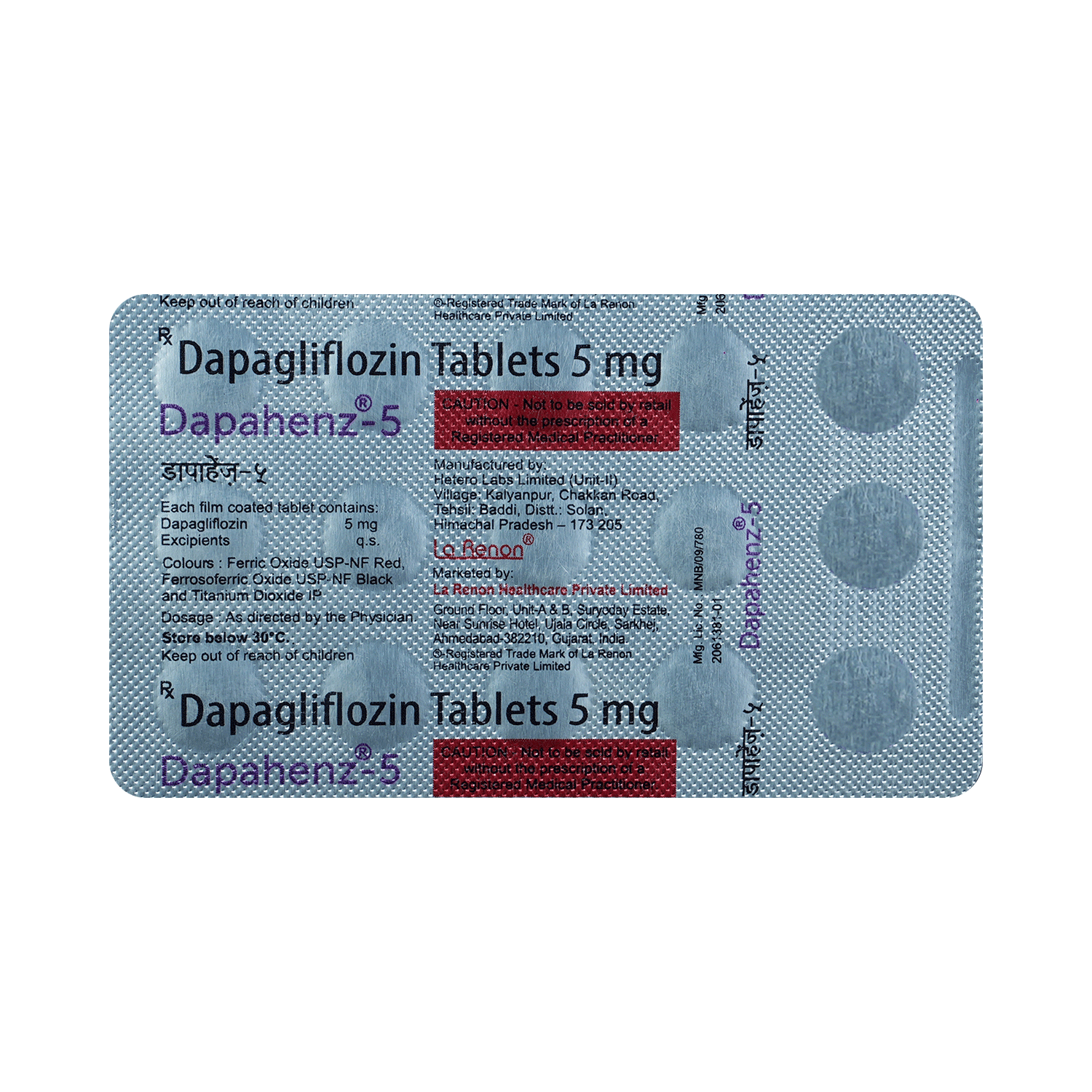 Dapahenz 5mg Tablet - Image 5
