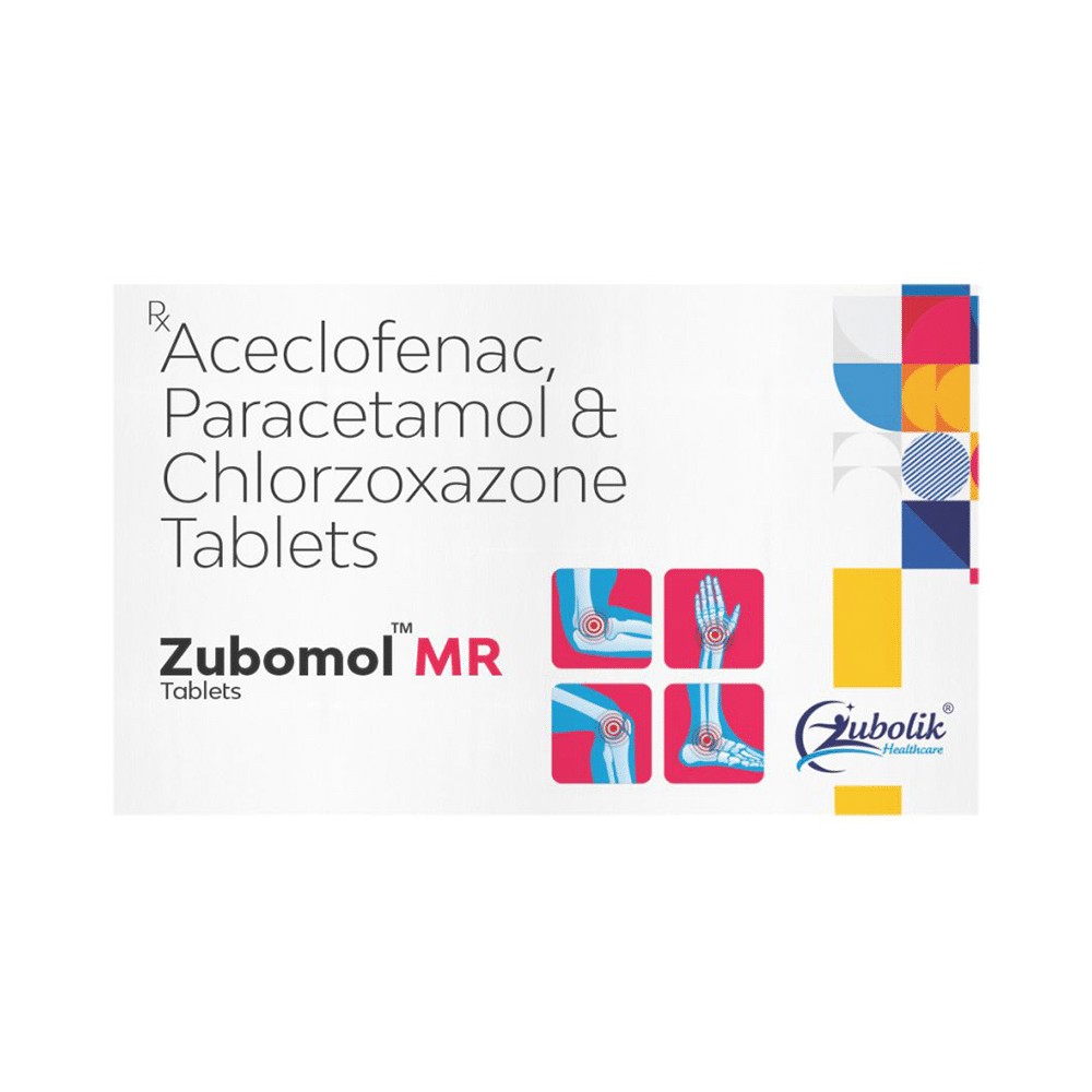 Zubomol MR 100mg/325mg/250mg Tablet