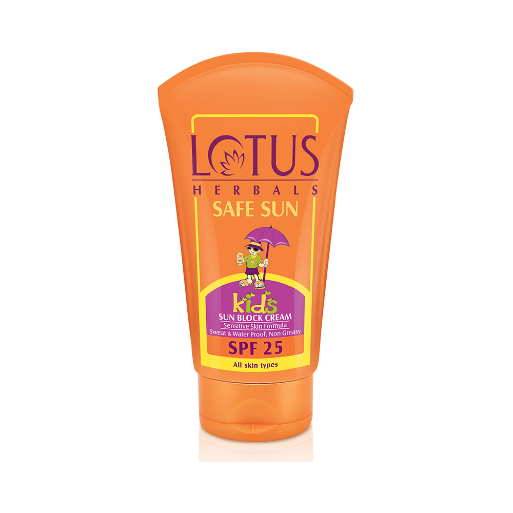 Lotus Herbals Safe Sun Kids Sun Block Cream SPF 25 - Image 1