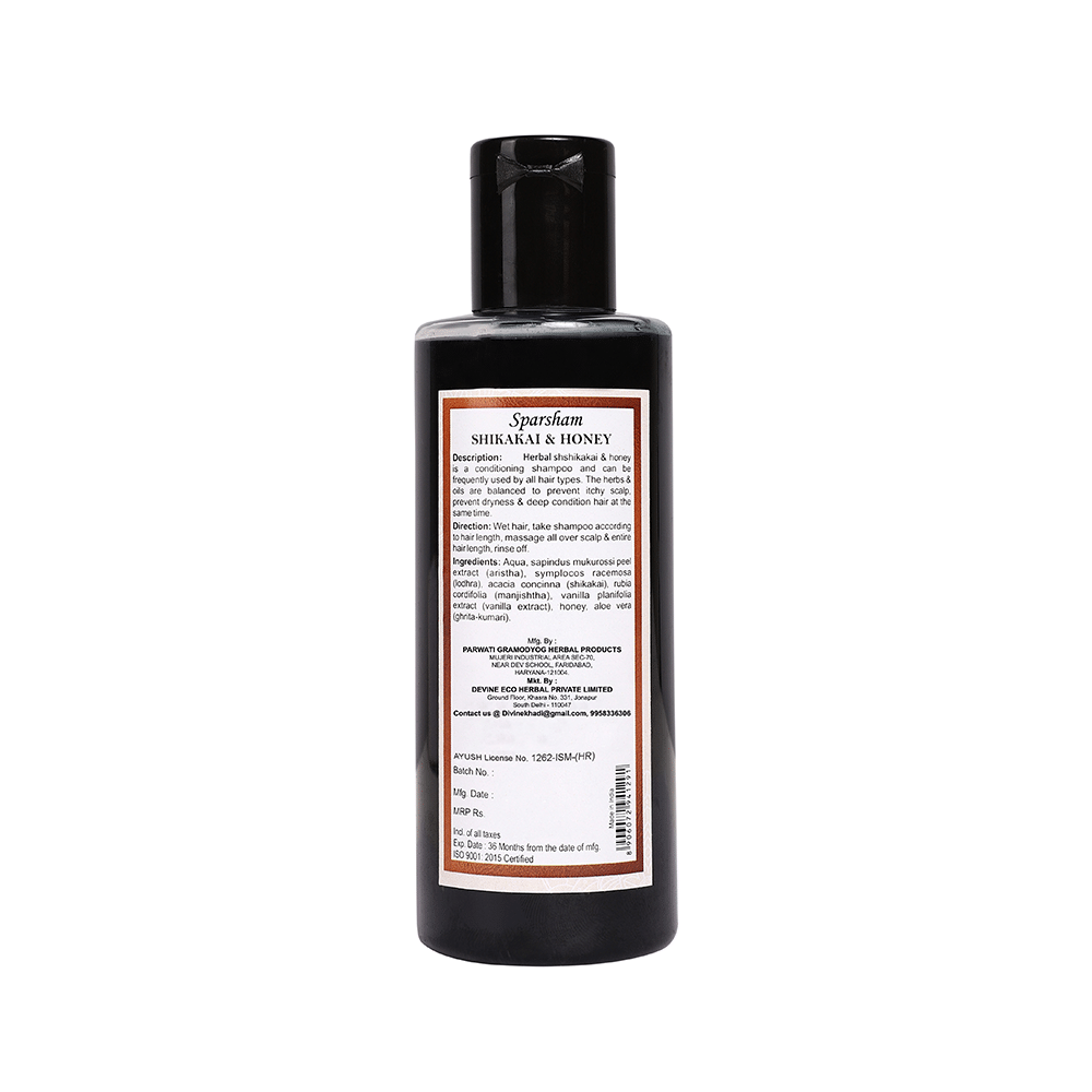 Sparsham Shikakhai And Honey Herbal Shampoo (210ml Each)  SLS & Paraben Free - Image 2