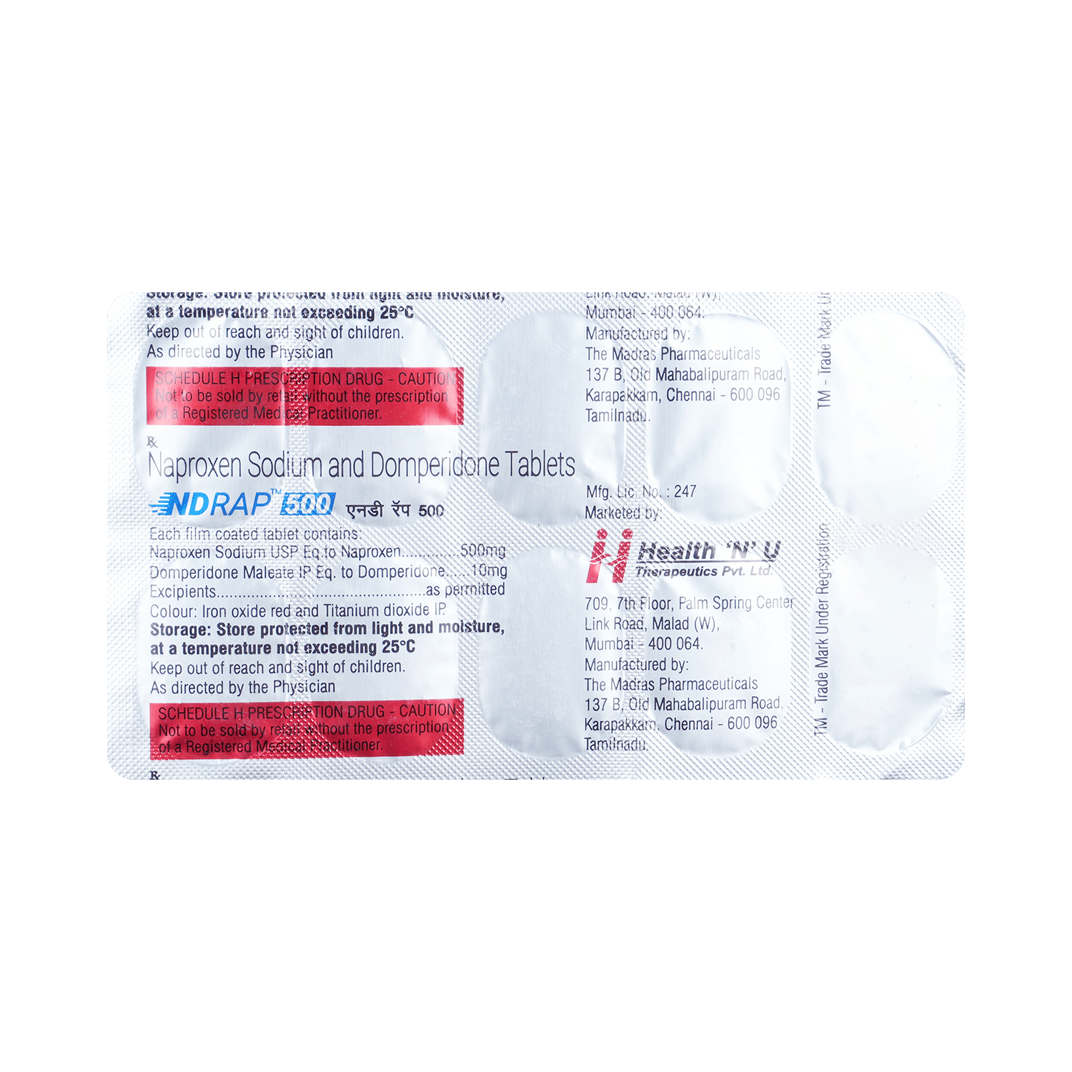 Ndrap 500mg/10mg Tablet - Image 3
