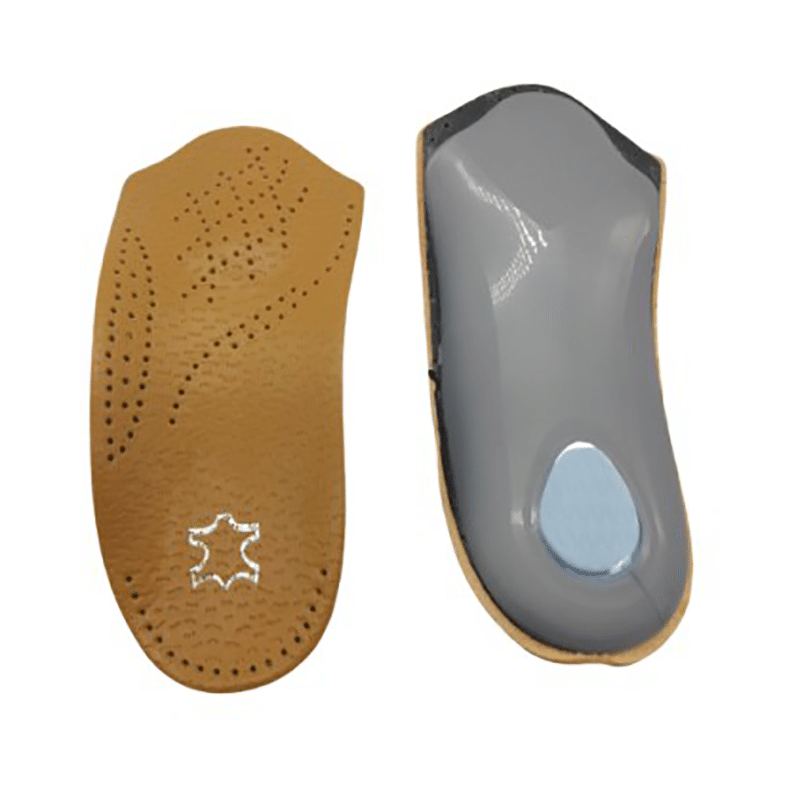 TCI Star Health Foot Sole Brown Flat Fleet Orthotic Leather - Image 2