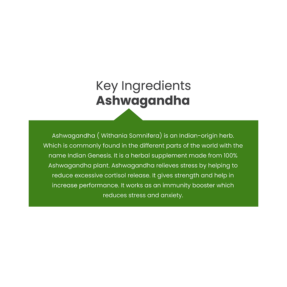 Vedikroots Ashwagandha Veg Capsule (60 Each) - Image 6