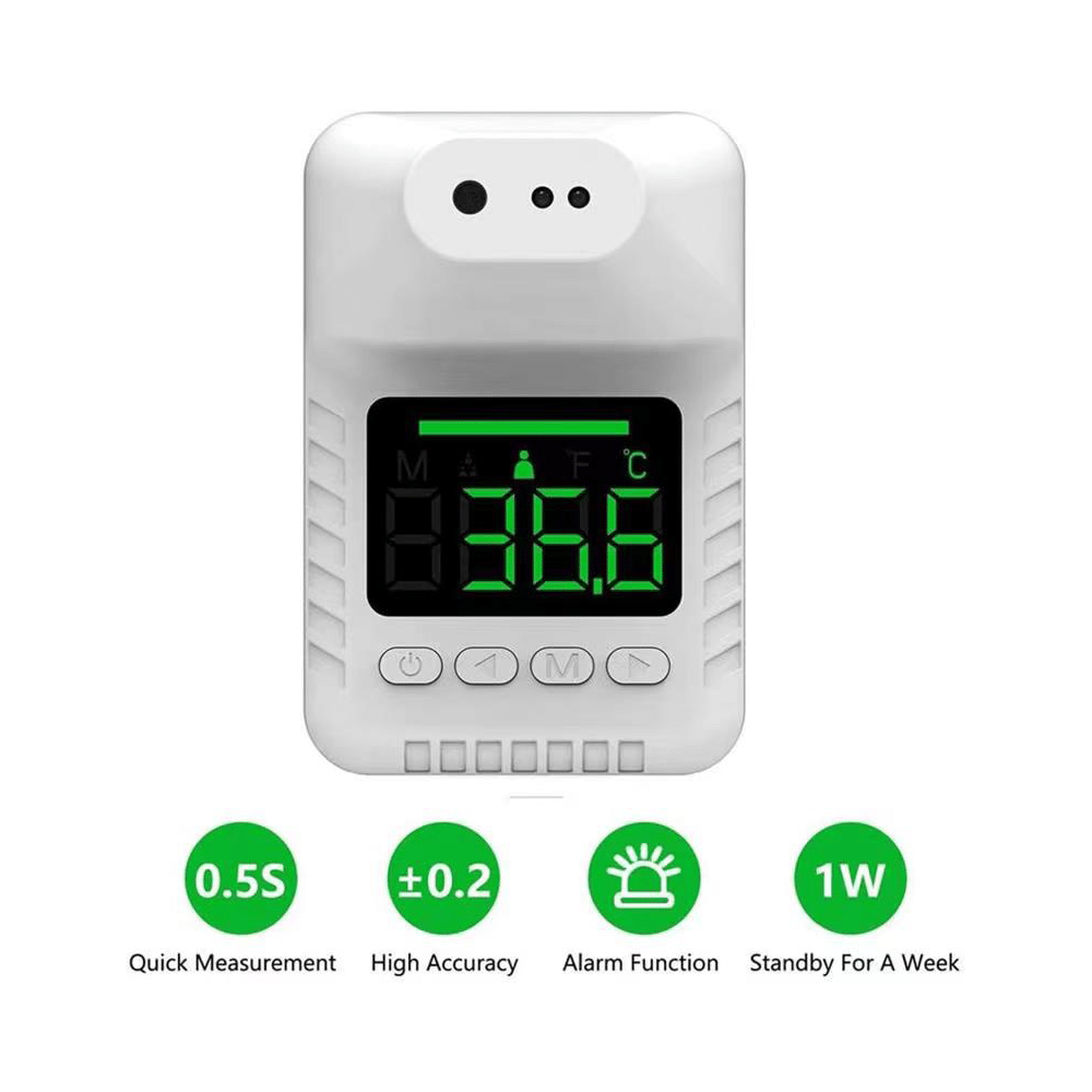 Sahyog Wellness SWTH04 Wall Mounted Infra Red Thermometer with LCD Display & Fever Alarm - Image 3